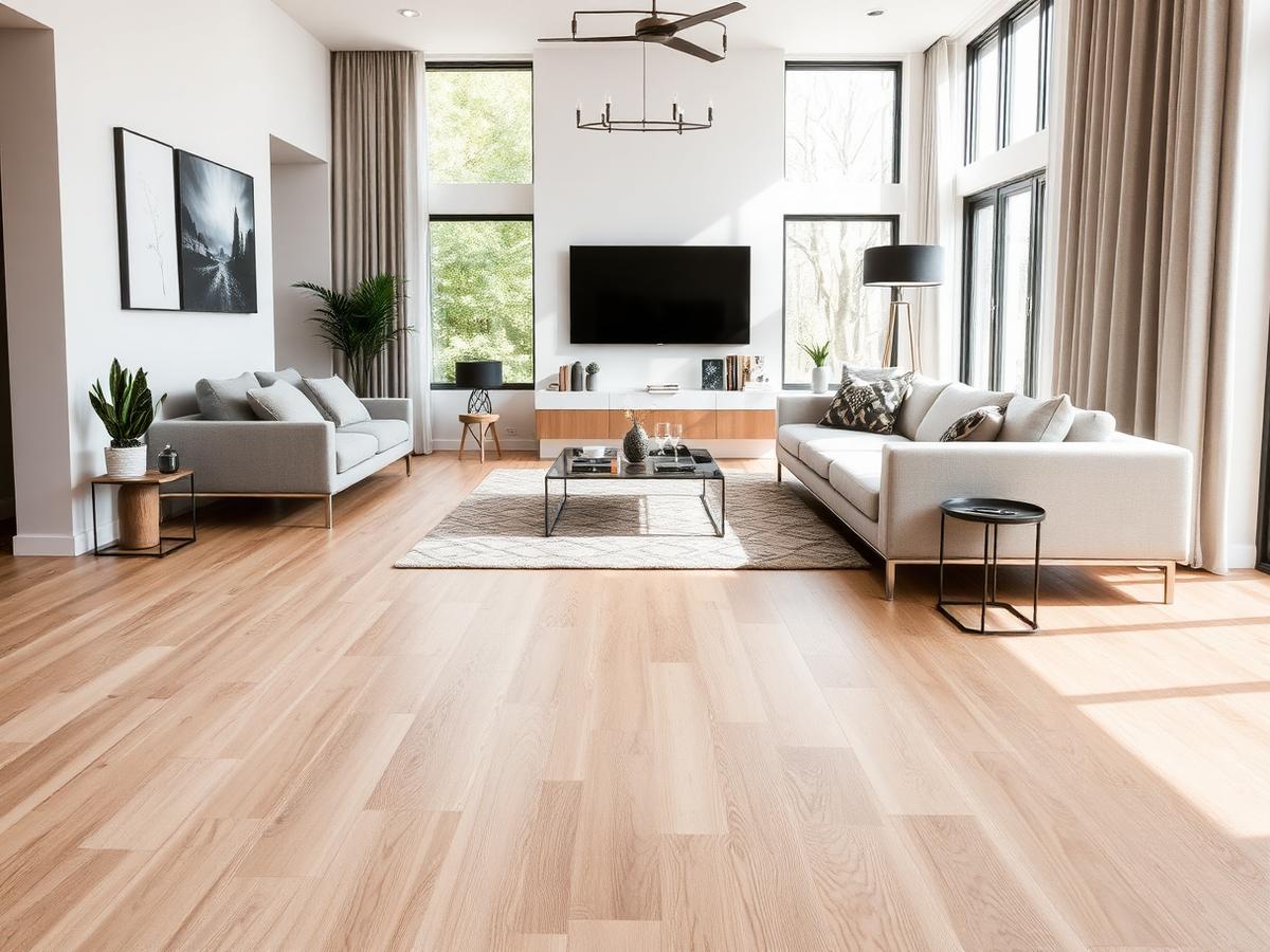 Completed flooring project